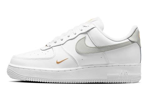 nike air force 1 mini swoosh white grey gold|af1 velcro swoosh pack.